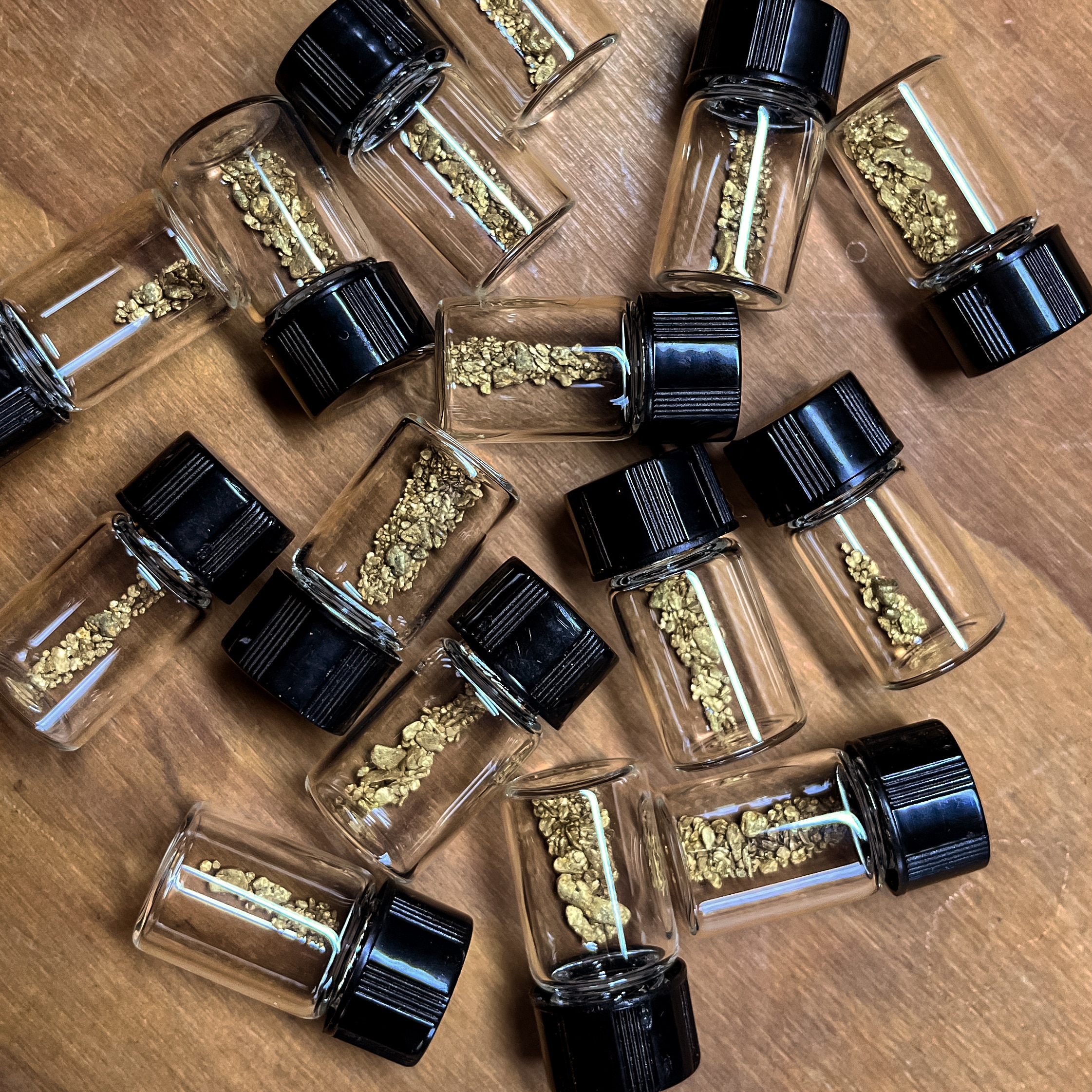 Little Flake Mine Gold Vials