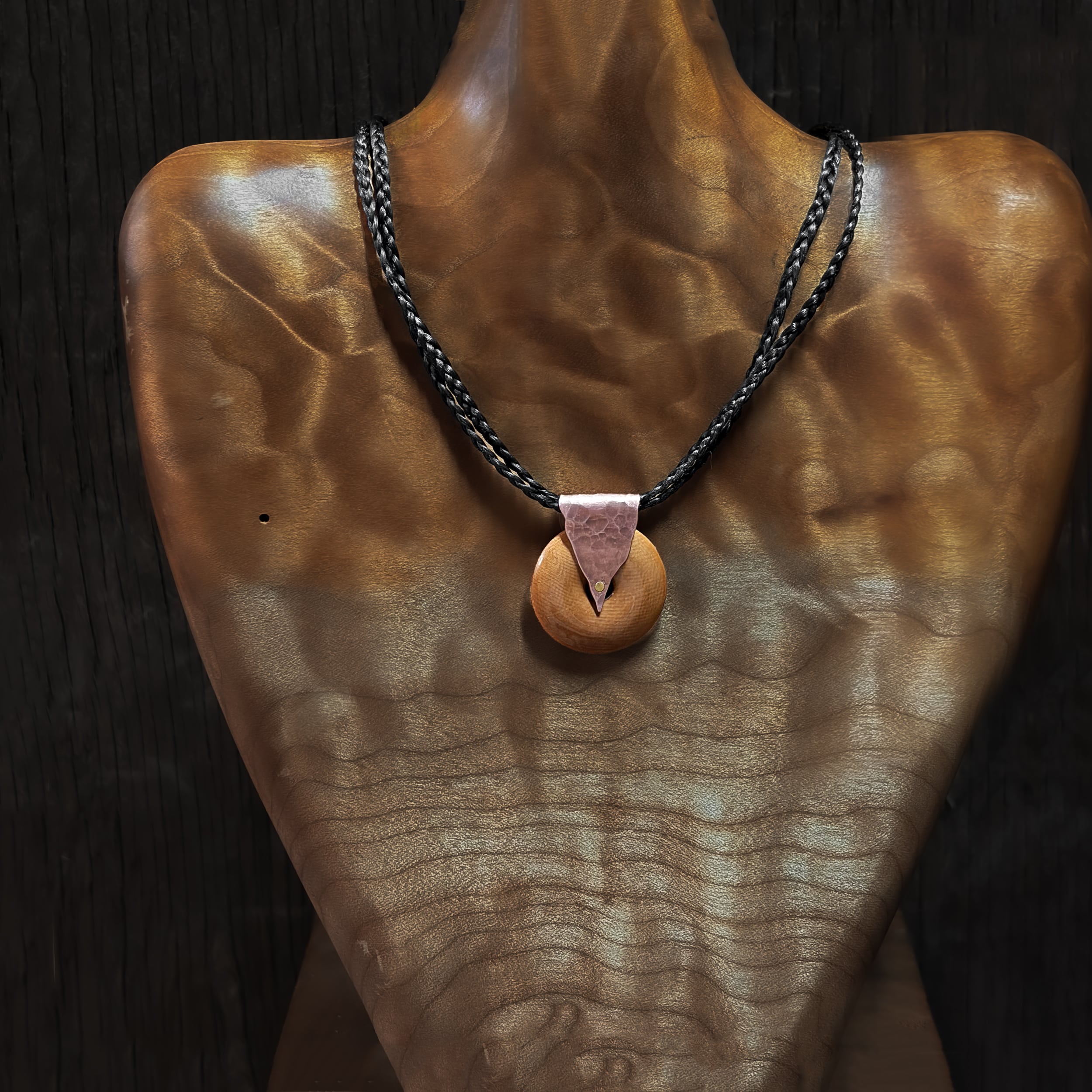 Small Sienna Mammoth Ivory with Copper